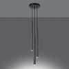 Modern pendant lighting featuring Sollux Lighting PASTELO 3P Concrete.
