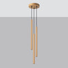 Minimalist pendant light Sollux Lighting Pendant Lamp PASTELO 3P Gold
