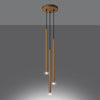 Ceiling lamp for bedrooms Sollux Lighting Pendant Lamp PASTELO 3P Gold
