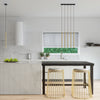 Kitchen pendant lighting Sollux Lighting Pendant Lamp PASTELO 3P Polished Gold
