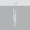 Contemporary pendant light Sollux Lighting Pendant Lamp PASTELO 3P White above a dining table
