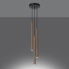 Ceiling lamps for bedroom by Sollux Lighting Pendant Lamp PASTELO 3P Wood.

