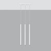 Stylish pendant lighting Sollux Lighting Pendant lamp PASTELO 3 white