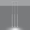 Contemporary pendant light Sollux Lighting Pendant lamp PASTELO 3 white