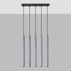 Versatile Island Pendant Lights: Sollux Lighting Pendant Lamp PASTELO 5L Concrete
