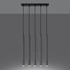 Beautiful Hanging Lights: Sollux Lighting Pendant Lamp PASTELO 5L Concrete
