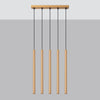 Bedroom ceiling pendant Sollux Lighting Pendant Lamp PASTELO 5L Gold.
