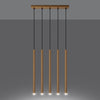 Pendant lighting for home Sollux Lighting Pendant Lamp PASTELO 5L Gold.

