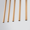 Kitchen pendant lighting Sollux Lighting Pendant Lamp PASTELO 5L Gold.
