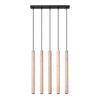 Sollux Lighting Pendant Lamp PASTELO 5L Wood ceiling light fixture.
