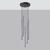Elegant Ceiling Lamp for Bedroom: Sollux Lighting Pendant Lamp PASTELO 5P Concrete
