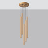 Contemporary pendant Sollux Lighting Pendant Lamp PASTELO 5P Gold
