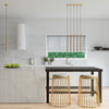 Sollux Lighting Pendant Lamp PASTELO 5P Gold with five light sources
