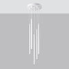 White pendant light Sollux Lighting Pendant Lamp PASTELO 5P for modern interiors
