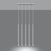 Pendant lamp PASTELO 5 white a sleek ceiling light fixture for home accessories
