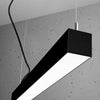 Sleek pendant light Sollux Lighting Pendant lamp PINNE 90 black for kitchens