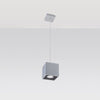 Stylish grey pendant light Sollux Lighting Pendant Lamp QUAD 1 Grey
