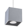 Modern pendant ceiling light Sollux Lighting Pendant Lamp QUAD 1 Grey