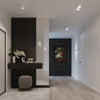 Sollux Lighting Pendant Lamp QUAD 1 White creating a sophisticated look in a bedroom