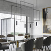 Sleek island pendant lights Sollux Lighting Pendant lamp RANA 2 black