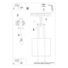 Decorative ceiling lamps Sollux Lighting Pendant Lamp RANA 2 Black.
