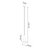 REA Pendant Light Fitting in Black Steel
