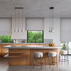 Sophisticated Kitchen Island Lighting Solution
