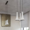 Elegant pendant light showcasing the REA 3L Concrete finish
