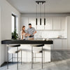 Pendant lamp RING 3 black Adjustable directional lights