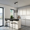 Pendant lamp RING 3 black for ceiling lamps in bedrooms