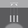 Adjustable ceiling lamp for kitchen – Sollux Lighting Pendant Lamp RING 3