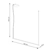 Stylish pendant light Sollux STRANG 120 for loft and minimalist spaces
