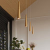 Natural wood pendant lighting for modern interiors