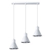 Minimalist ceiling lamp for bedroom Sollux Lighting Pendant lamp TALEJA 3 white [ES111]