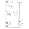 Hanging light for bedroom with even light distribution Pendant lamp TRES black