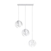 Suspended hanging lights Sollux Lighting Pendant Lamp TULOS 3L White for living rooms