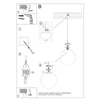 Ceiling lamps Sollux Lighting Pendant Lamp UGO 20 Golden for kitchen
