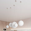 Sollux Lighting Pendant Lamp UGO 40 with a misty glow