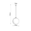 Ceiling lamps Sollux Lighting Pendant Lamp UGO 40 Golden for kitchen
