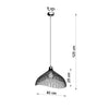 Stylish Sollux Lighting Pendant Lamp UMB White with industrial flair