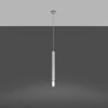 Minimalist white pendant light Sollux Lighting Pendant Lamp WEZYR 1 in a kitchen setting