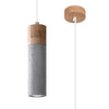 Grey pendant light fixture for kitchen island with modern design Pendant lamp ZANE 1 grey