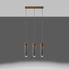 Sleek pendant ceiling light ideal for kitchen island lighting Pendant lamp ZANE 3 grey