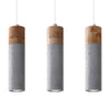 Island pendant lights with a modern grey finish Pendant lamp ZANE 3 grey