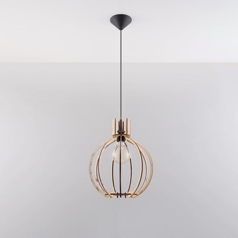 Sollux Lighting Pendant Lamp ARANCIA Natural Wood