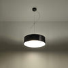 Elegant bedroom pendant lighting Sollux Lighting Pendant Lamp ARENA 35 Black