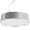 Grey pendant ceiling lamp Sollux Lighting Pendant lamp ARENA 45 grey