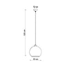 Hanging light Sollux Lighting Pendant Lamp Sollux graphite