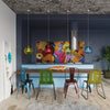 Industrial-style ceiling lamp Sollux Lighting Pendant Lamp Sollux yellow