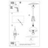  Black and White Sollux Lighting Pendant lamp CASCO black/white